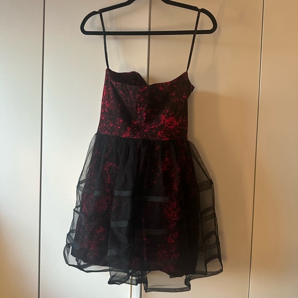 Vintage Betsey Johnson acid wash strapless dress - Picture 2 of 3